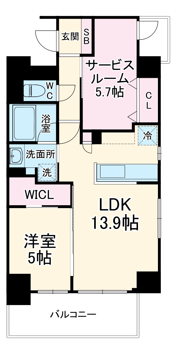 ラグゼナ戸田公園Ⅱの間取り