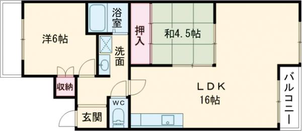 Bella vista 離宮桂東の間取り