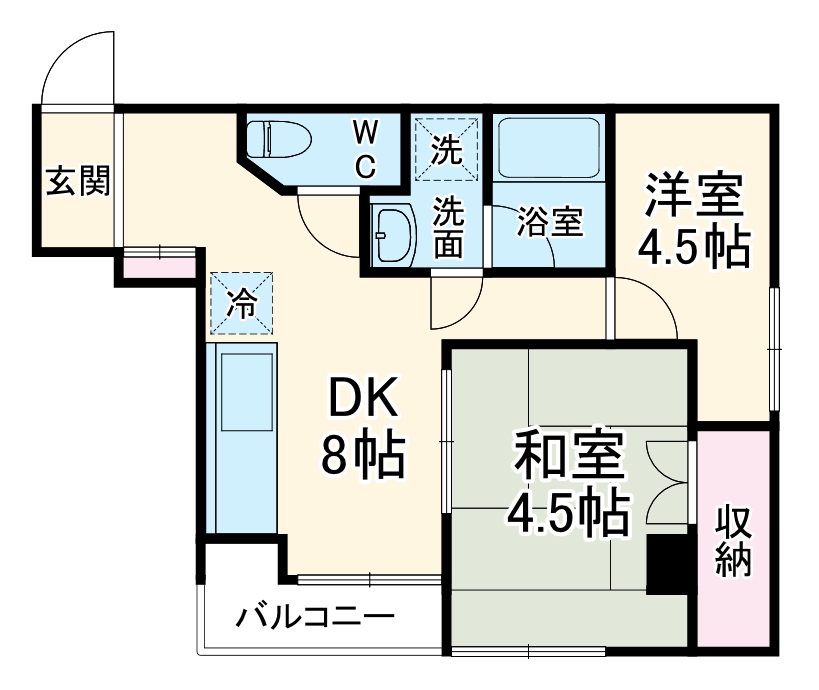 アメニティ東町の間取り