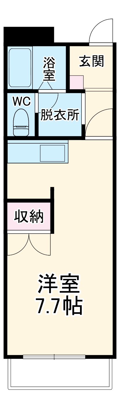 田畑ハイツ上ノ段の間取り