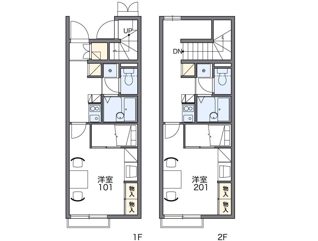 レオパレス菊川の間取り