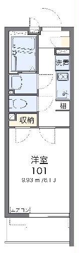 クレイノホクレレ　エルアの間取り