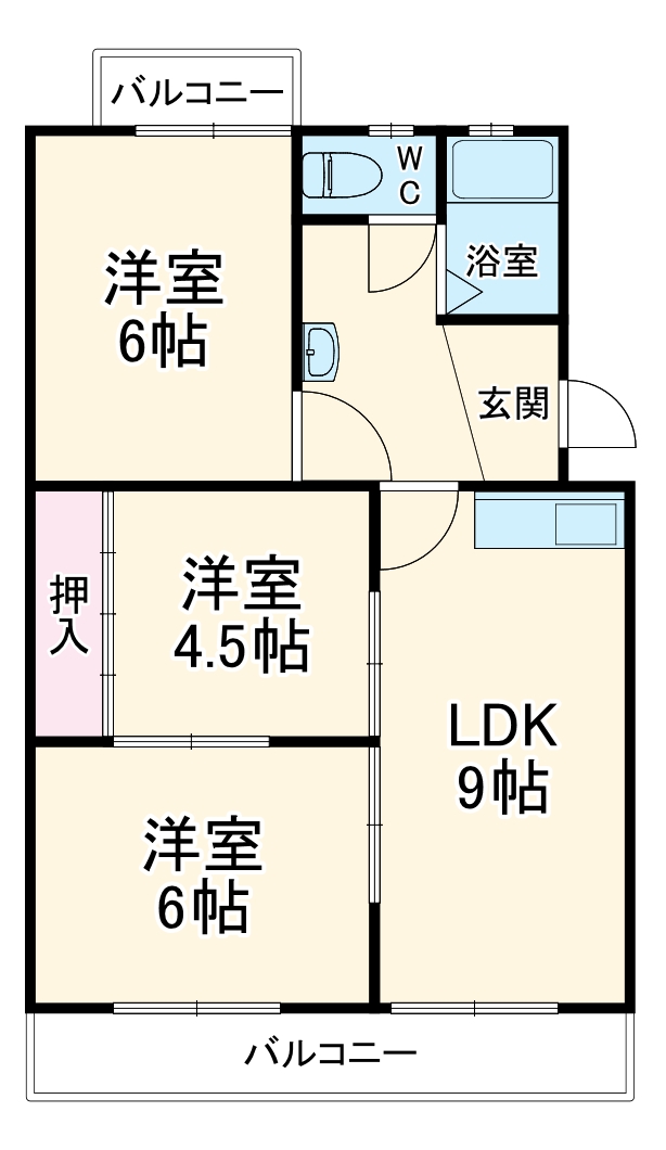 レジデンスひまわりの間取り