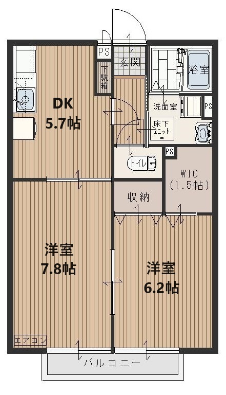ソレイユ・メゾンBの間取り
