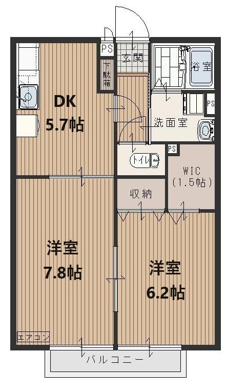 ソレイユ・メゾンBの間取り