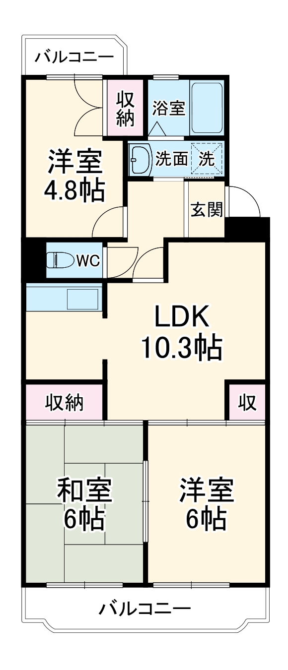 マンションフォーリアの間取り