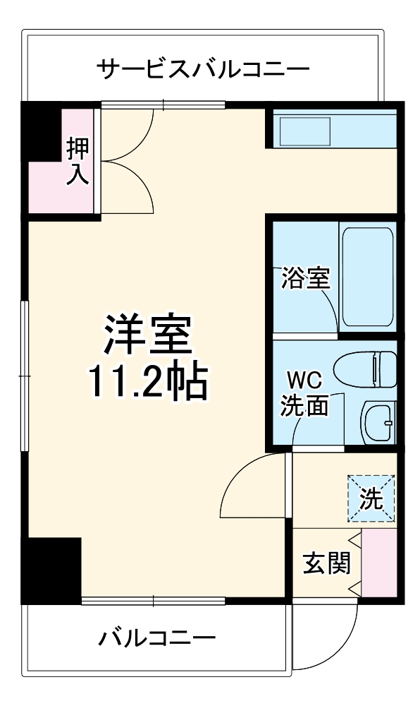 オンディーヌ湘南の間取り