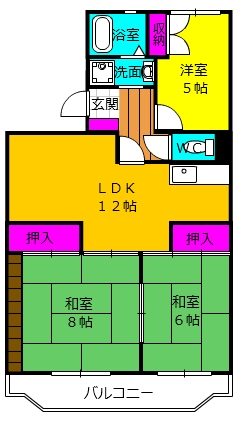 グランドパレスの間取り