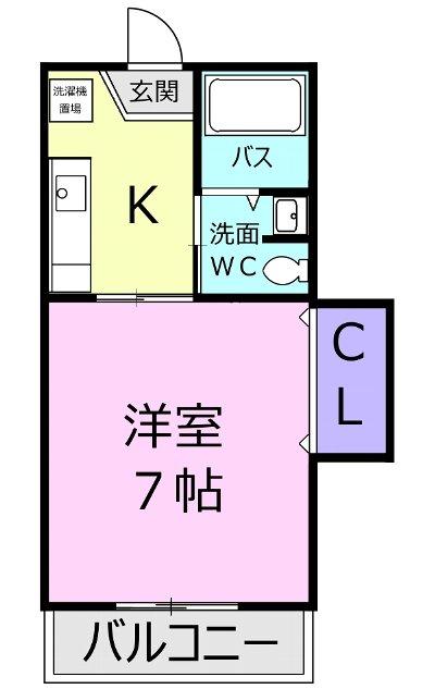 ドミール深谷 Cの間取り