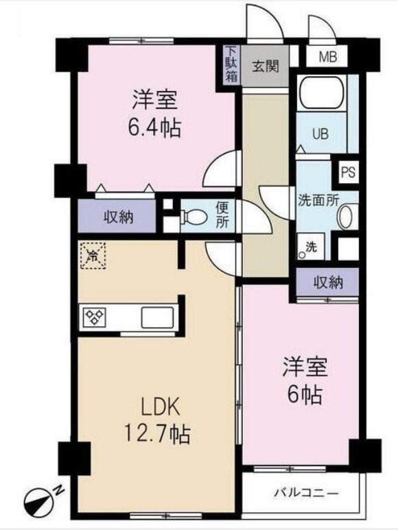 King・Dadの間取り