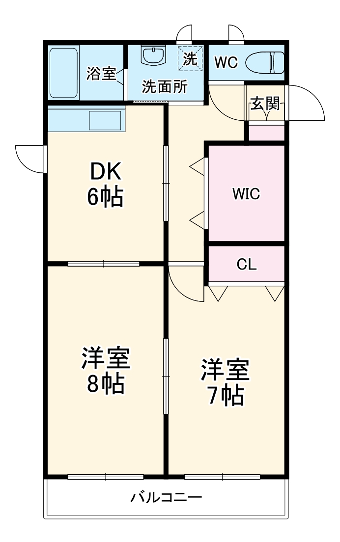 シティハイム香の間取り
