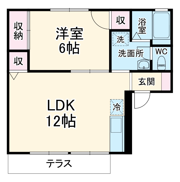 スウィートホーンAの間取り