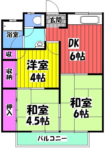 ハイツ古石の間取り