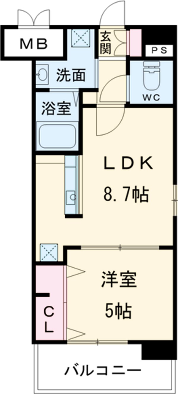 アストラル東比恵の間取り