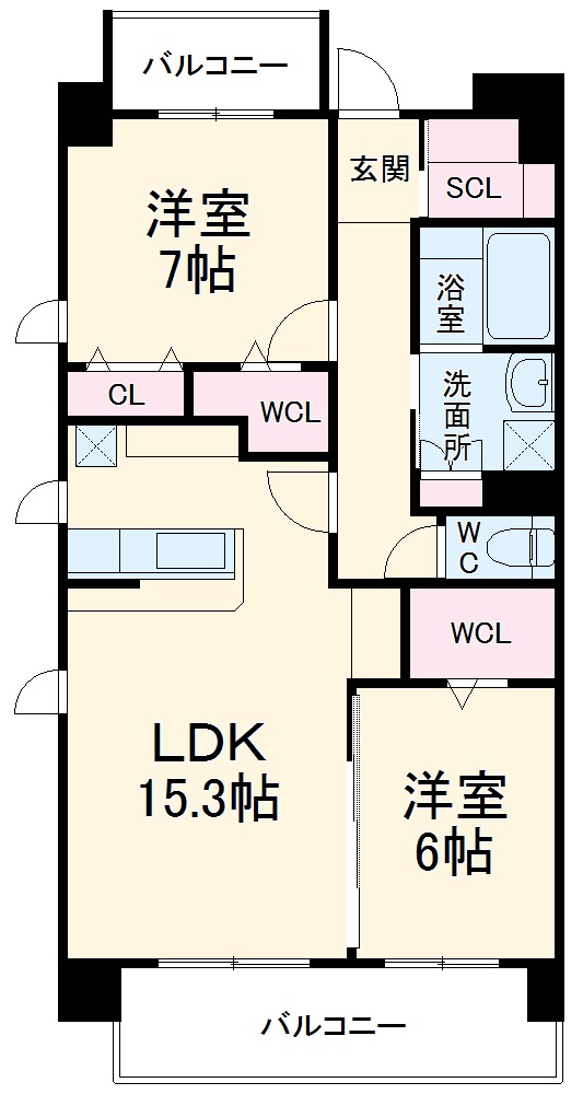 クレスト本郷の間取り