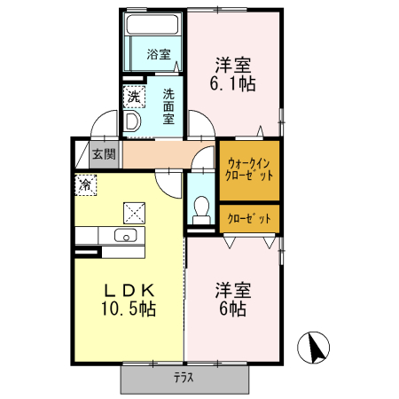フロレスタ西館の間取り