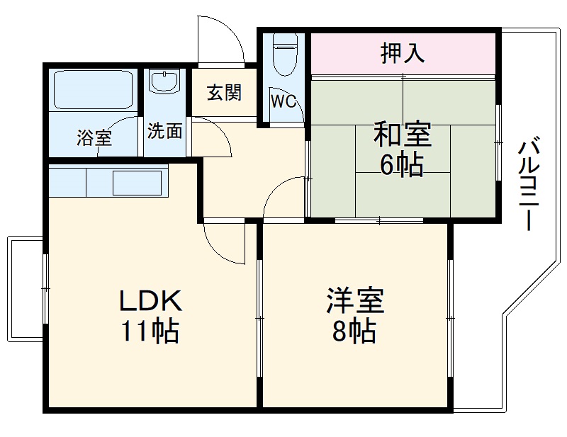 ファームハイツ高畑の間取り