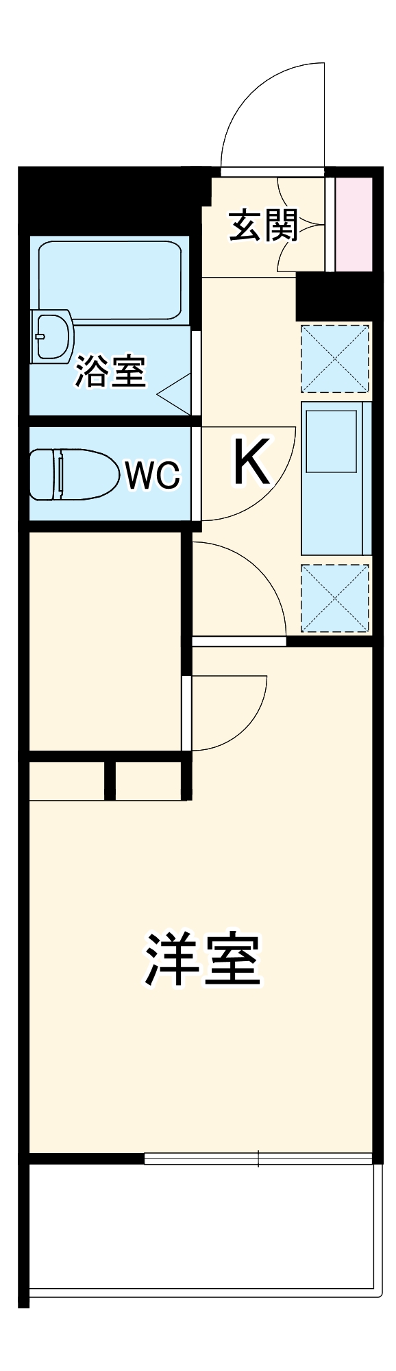 レオパレスサクラ土合の間取り