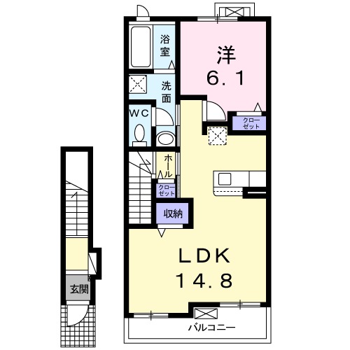 アネックス蔵水の間取り