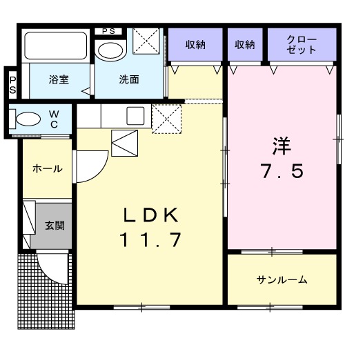 アーコンシェル モンターニュの間取り