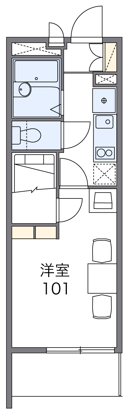 レオパレスSUGIYAMAⅢの間取り