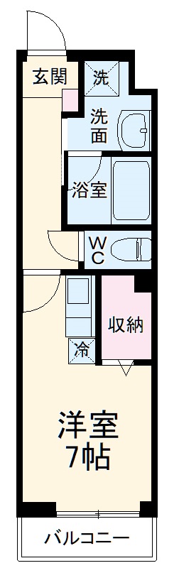 サムティレジデンス船橋海神・213号室の間取り