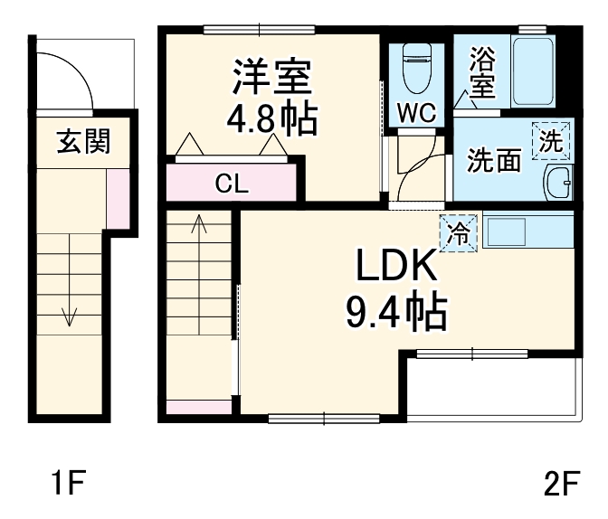 Ivy FieldⅠの間取り