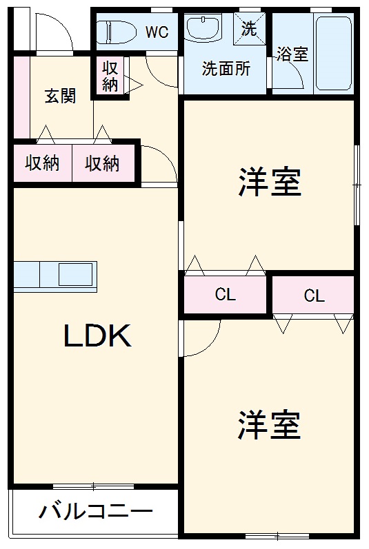 charm hakujyuの間取り