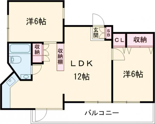 クレアション青砥の間取り