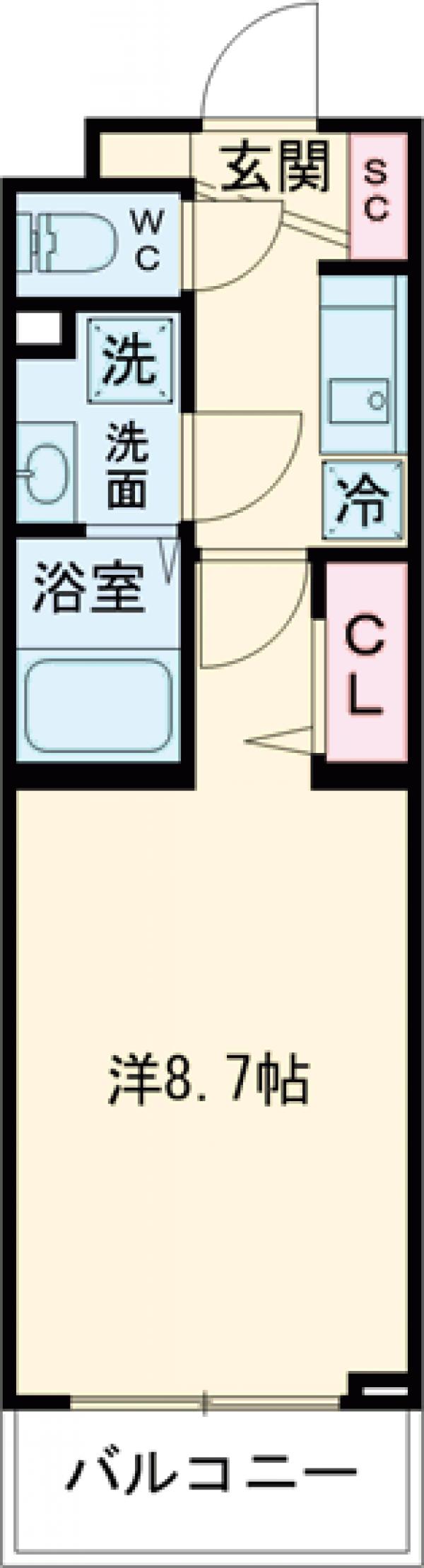 Ｌａ　Ｄｏｕｃｅｕｒ練馬春日町・102号室の間取り