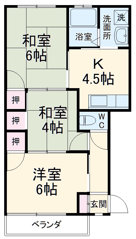 ハイツサンアイの間取り