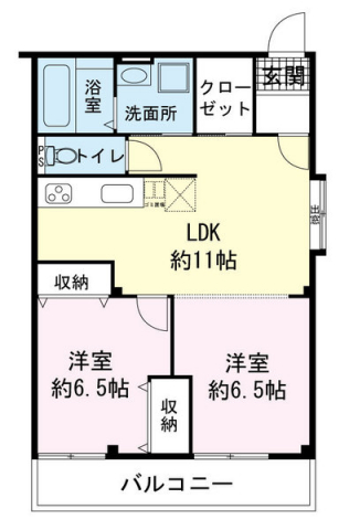 メゾンヴェルテの間取り
