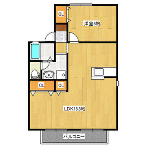 栄林ハイツA棟の間取り
