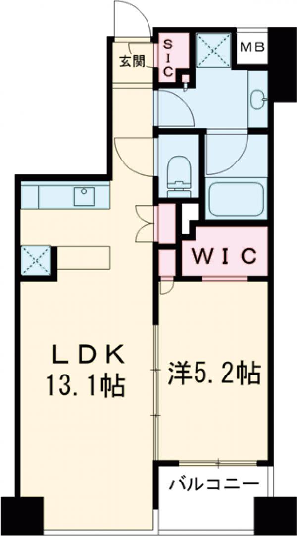 藤和シティホームズ武蔵小山駅前・203号室の間取り