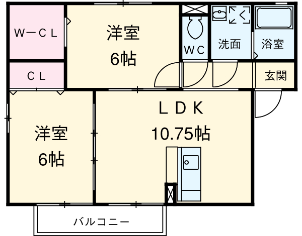 アネックス 北棟の間取り