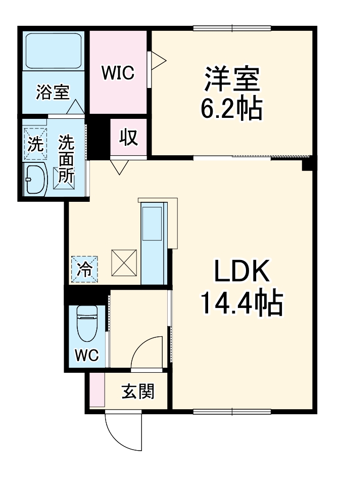 コンフォートグレイスCの間取り
