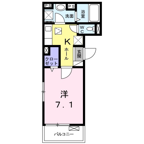 シャンテハウス中根Ⅲの間取り