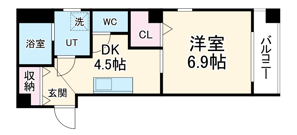 La Veriteノムラ大喜新町(ラヴェリテノムラ)の間取り