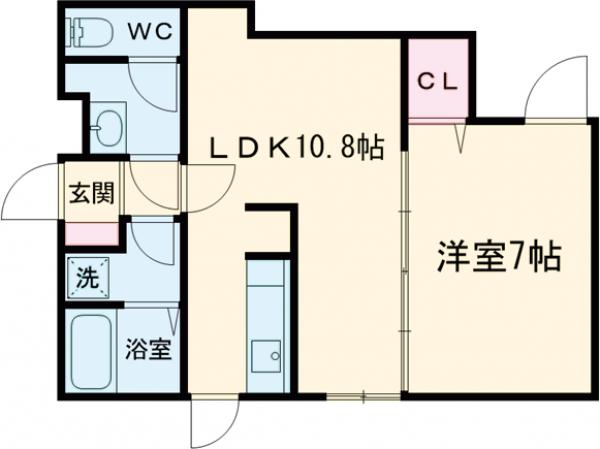 blue palette用賀の間取り