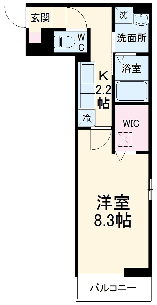 Tスクエア越ヶ谷の間取り