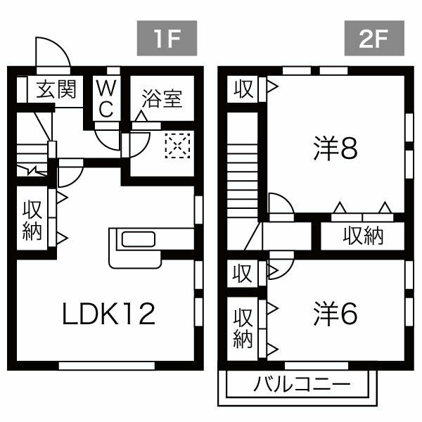 リーズ・アクト 東館の間取り