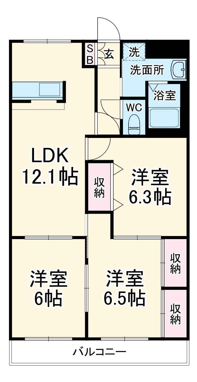 シャングリラ弐番館の間取り