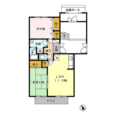 アベニール21の間取り