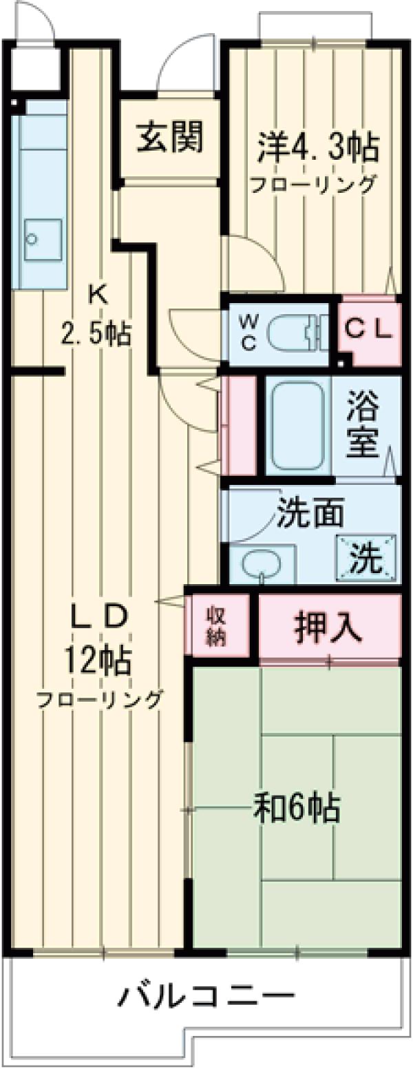 コーポレート東小金井の間取り