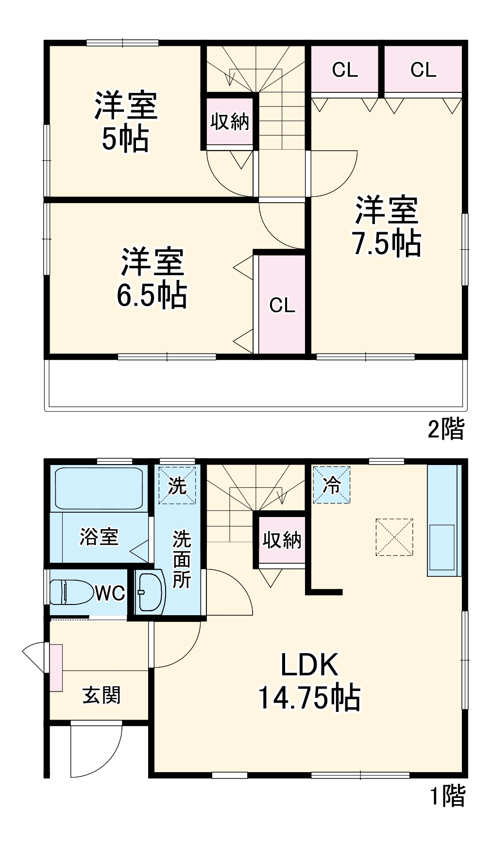 リーブルファイン川越町の間取り