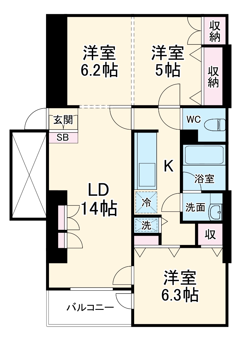 スペラール砧の間取り
