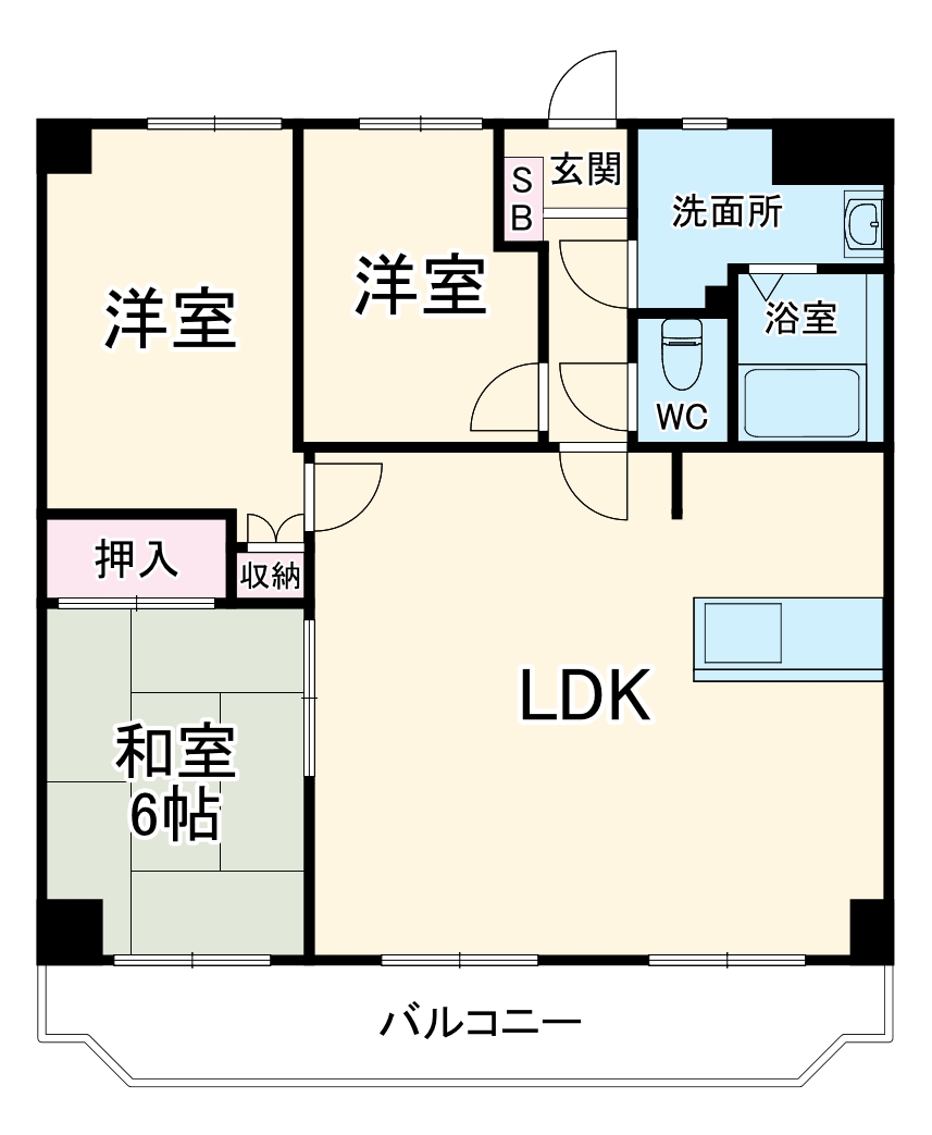 エクセル伊勢原の間取り