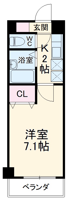 ミリアビタNO.7の間取り