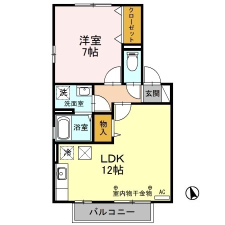 フォーシーズン Dの間取り