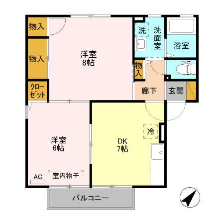 オリゾン Aの間取り